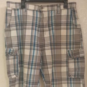 Airwalk striped shorts light blue,gray
